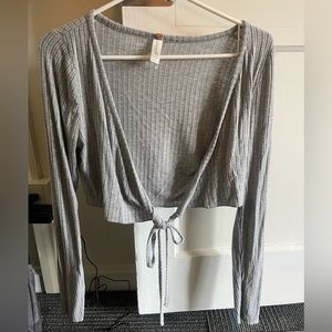 LA Hearts Wrap-Tie Shirt